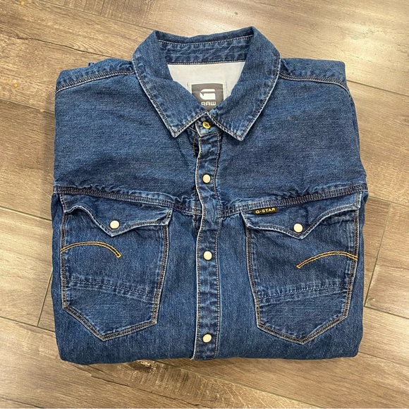 G-Star Long Sleeve Denim Shirt - Size XXL - (Slim Fit) - Picture 1 of 7